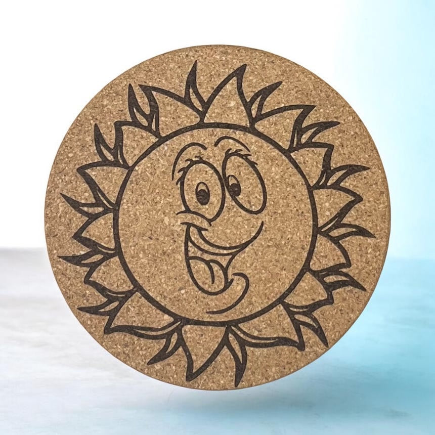 Sun Cork Coaster-DQ Kreations (STV)