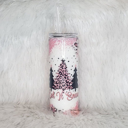 Pink Leopard Let It Snow - 20 oz - GB Designs