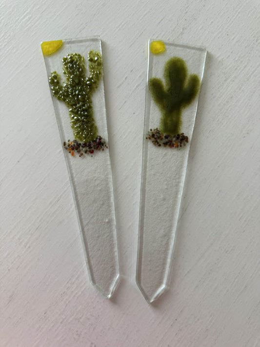 Plant Stake - Frit Saguaro Wide