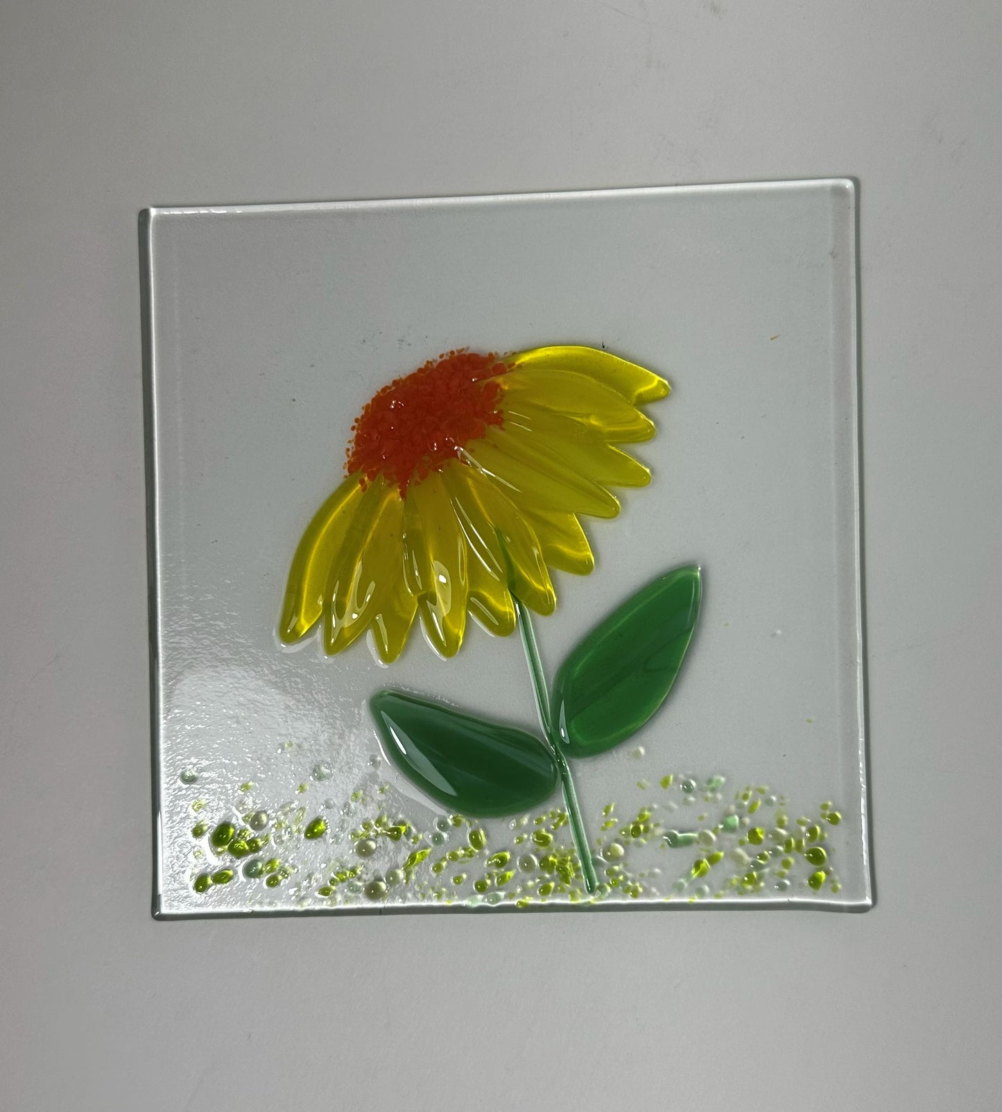 Plate - Side Flower 6 x 6