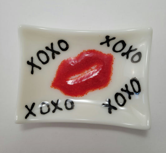 Plate - Valentine - 3x4 XOXO