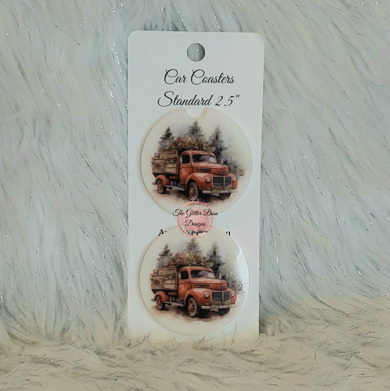 Car Coasters (Standard) - Glitter Boss