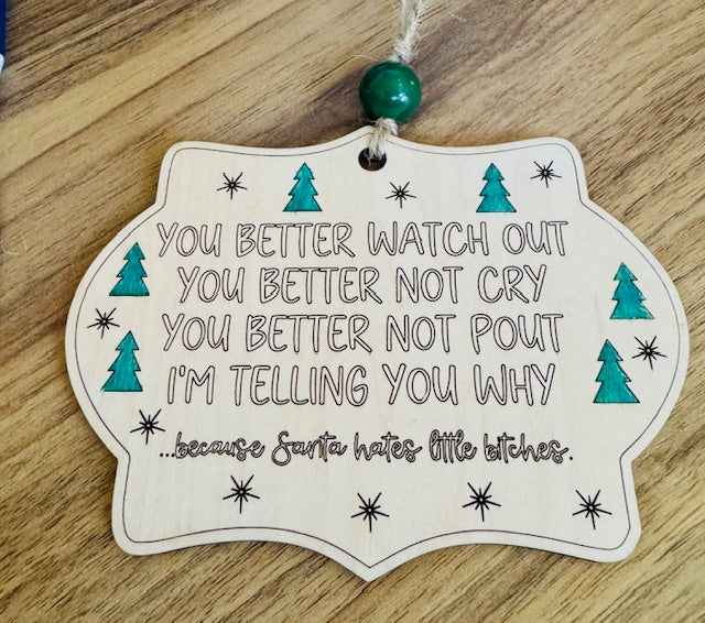 Sassy Christmas Ornaments/Package Tags - STV