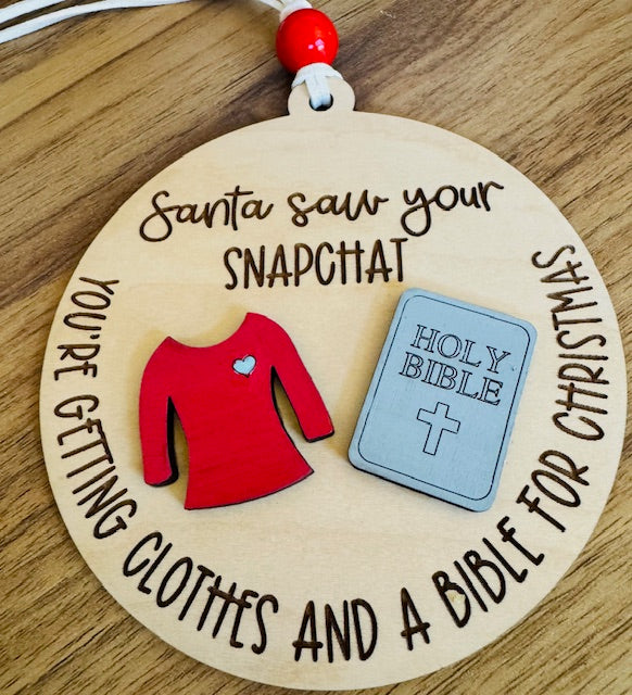 Sassy Christmas Ornaments/Package Tags - STV