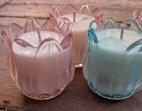 Tulip Candle Glass-$15.00