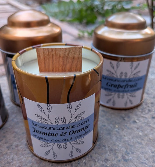 Vintage Tin Candle- $18.00