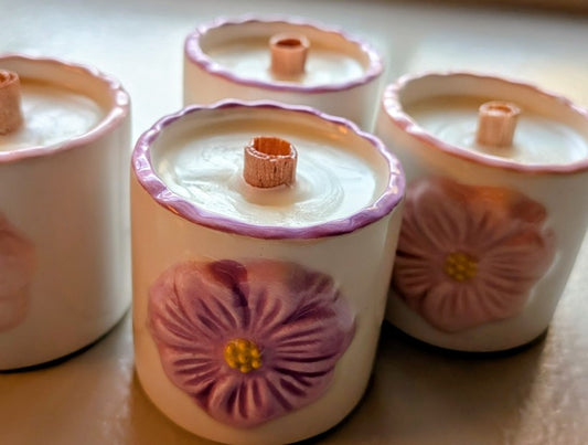 Flower Candle- $10.00