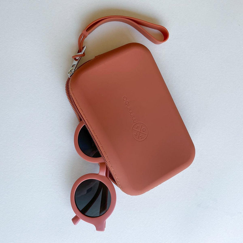 Silicone Waterproof Multipurpose Purse & Sunglasses Case Terracotta - MKS MIMINOO