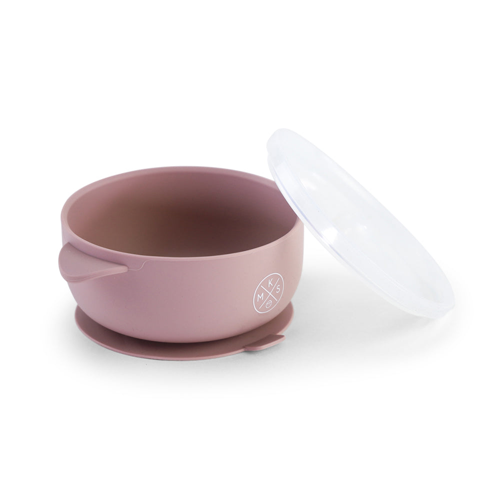 Silicone Bowl with lid - Lilac - MKS MIMINOO
