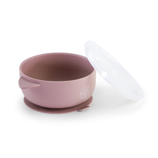 Silicone Bowl with lid - Lilac - MKS MIMINOO
