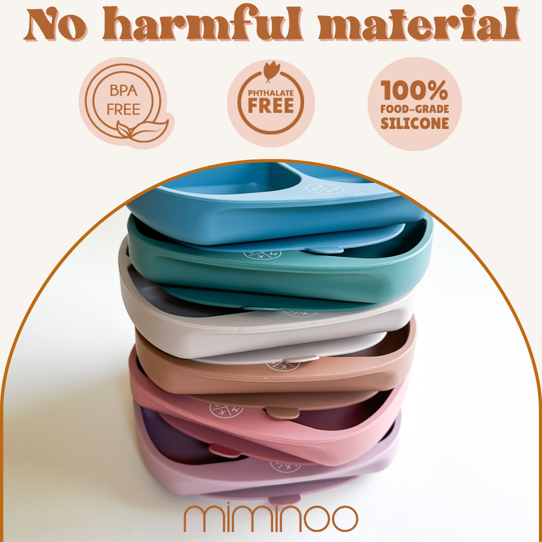 Silicone suction plate - Taupe - Auggie & Friends