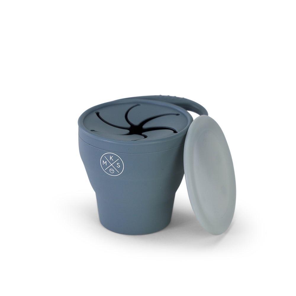 Collapsible Silicone Snack Cup - Duck - Auggie & Friends
