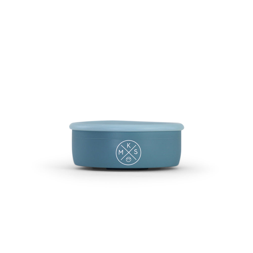 Collapsible Silicone Snack Cup - Petrol - Auggie & Friends
