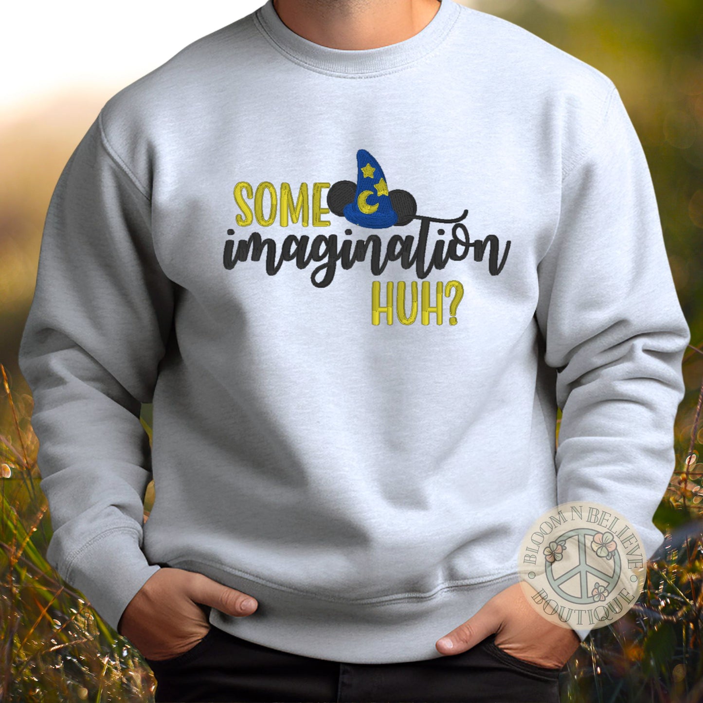 "Some Imagination" Theme Park inspired Embroidered Unisex Shirt - Bloom-N-Believe Boutique