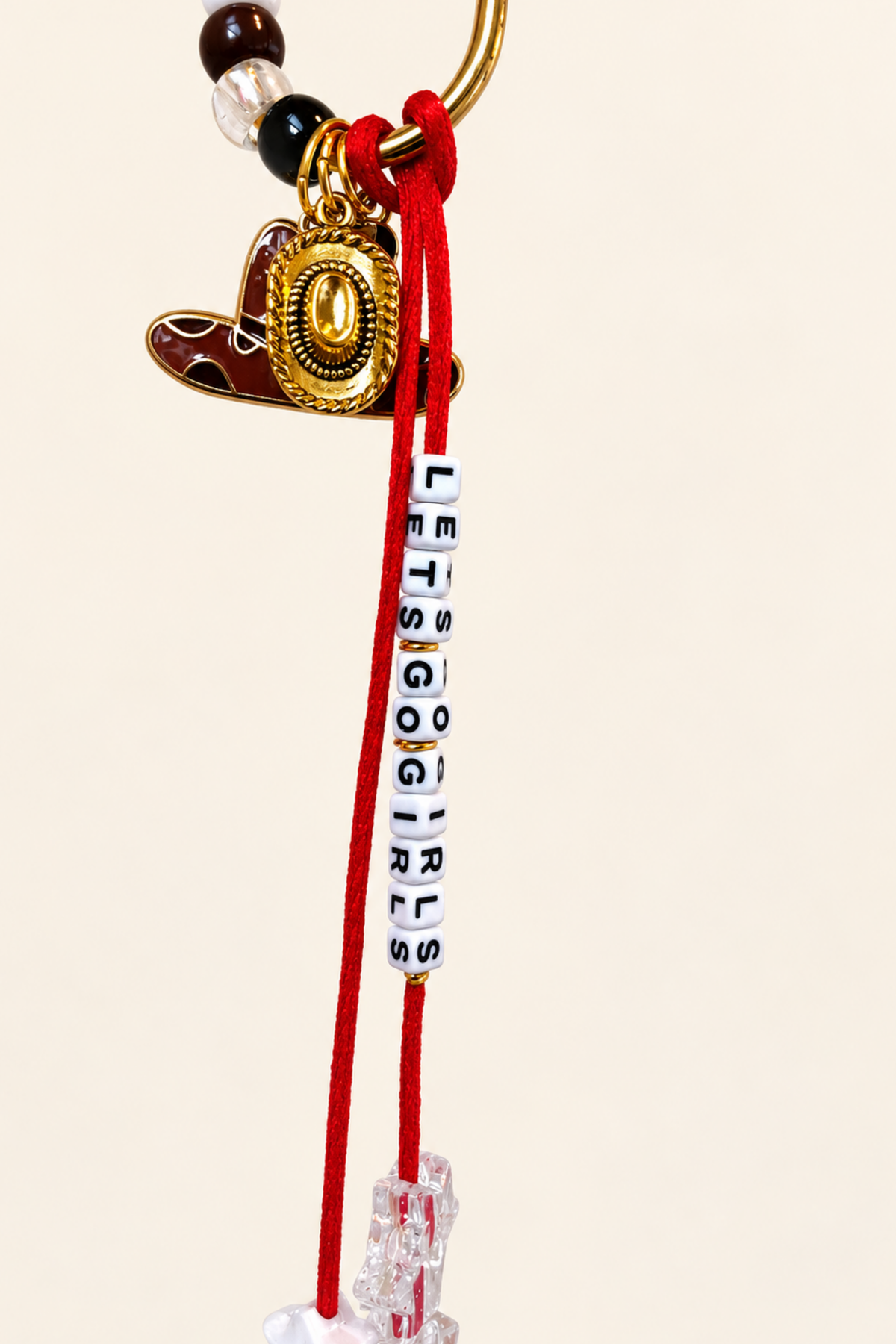 Let’s Go Girls Western Bag Charm Keychain - The Charm Edits