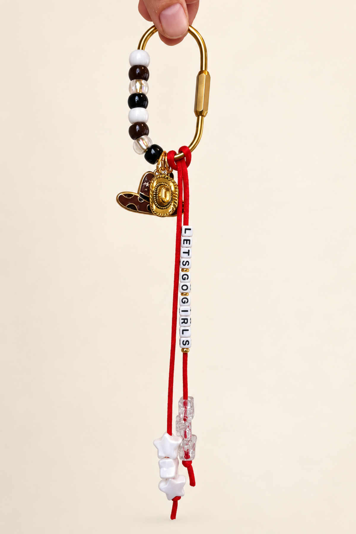 Let’s Go Girls Western Bag Charm Keychain - The Charm Edits