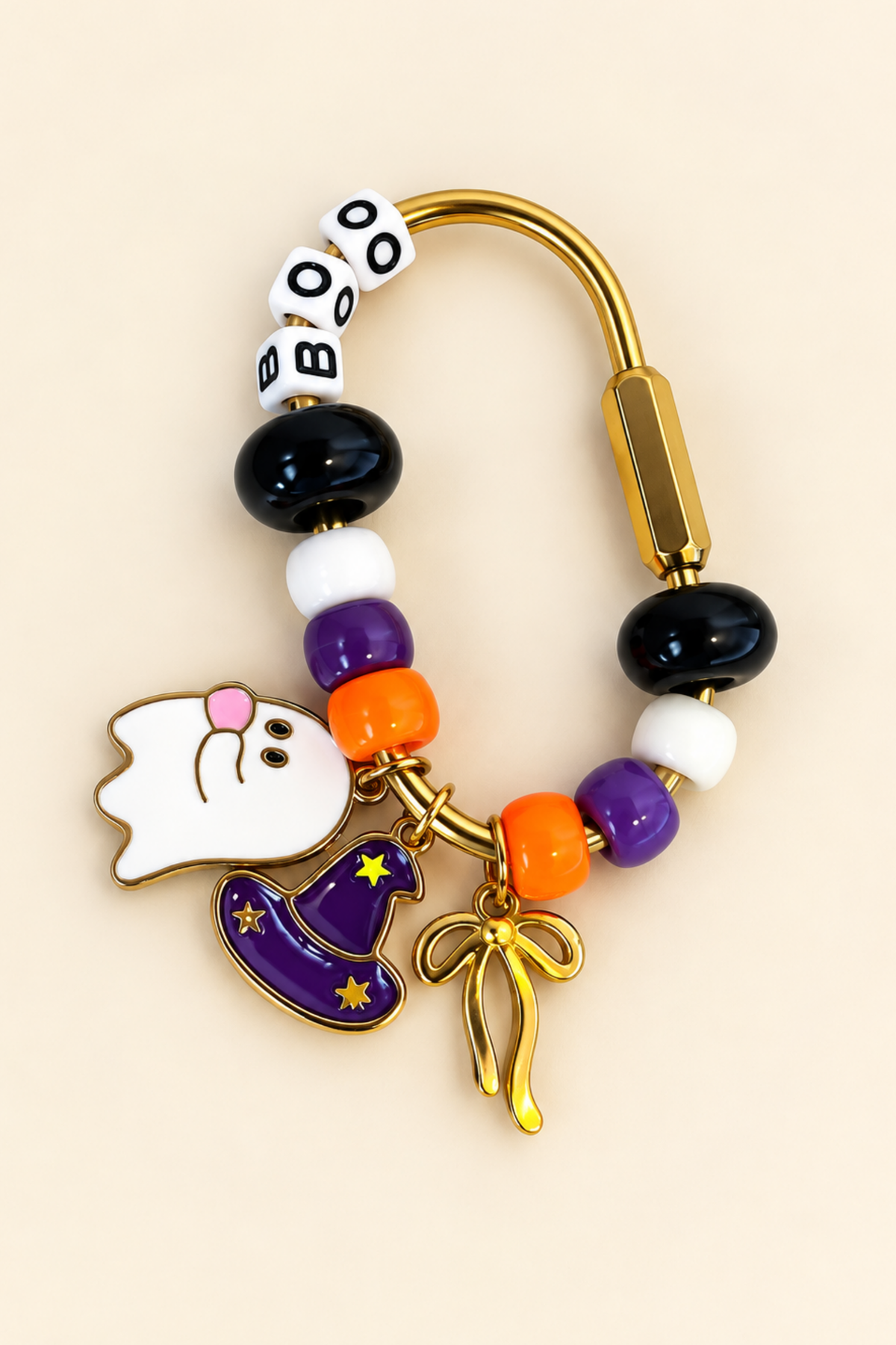 Boo Ghost Halloween Bag Charm Keychain - The Charm Edits