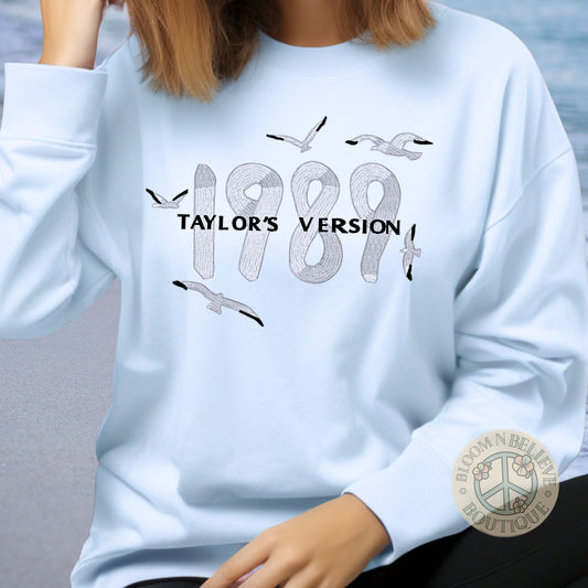 1989 TV Swiftie Embroidered Unisex Shirt - Bloom-N-Believe Boutique