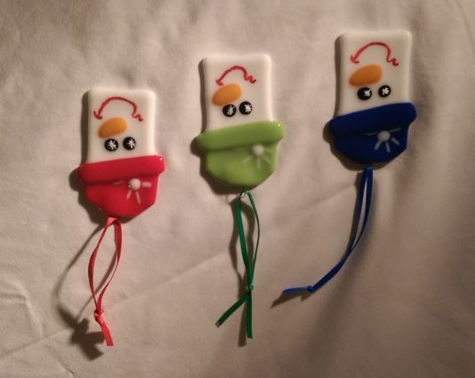 Ornament - Snowman with top Hat