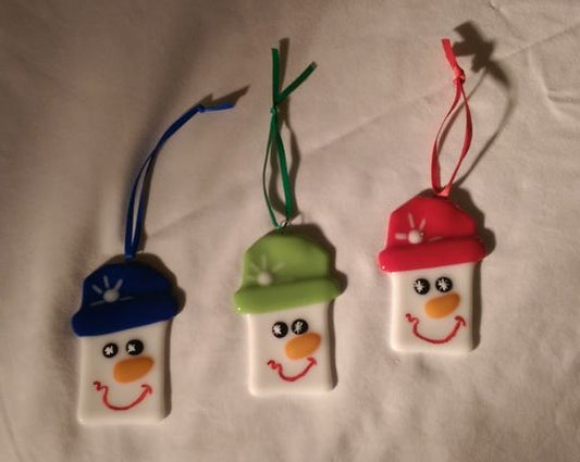 Ornament - Snowman with top Hat