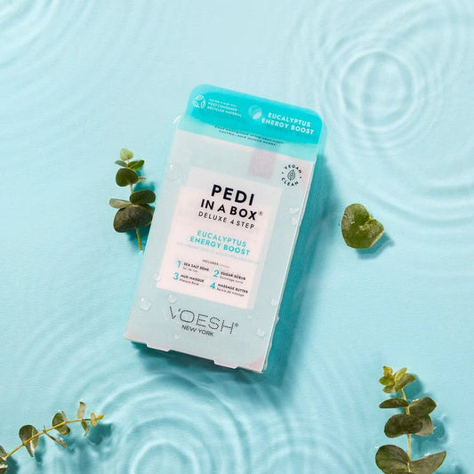 VOESH Eucalyptus  Energy Boost 4 step pedicure- Classicifed Nails