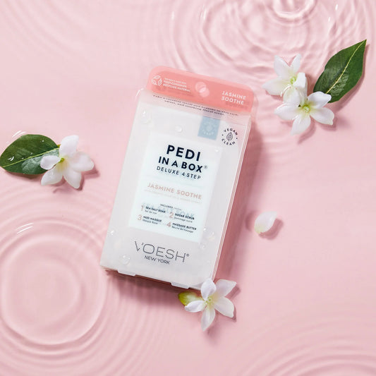 VOESH Jasmine Sooth Boost4 step pedicure- Classicifed Nails