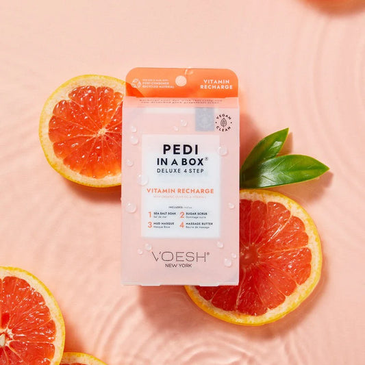 VOESH Vitamin C Recharge 4 step pedicure- Classicifed Nails