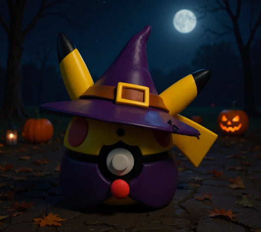 🎃 Pikachu Poké Ball 025 Halloween Witch -craftsbylemieux