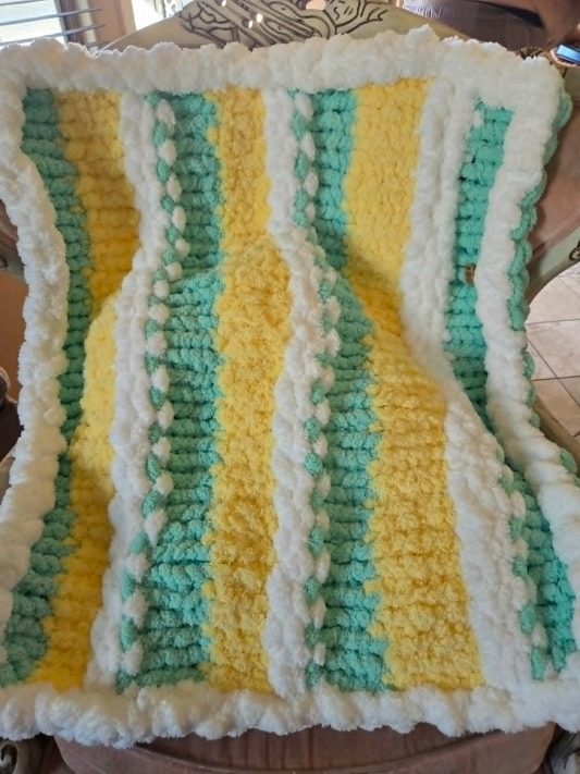 Hand-Knitted baby blanket - We Customize Crafts