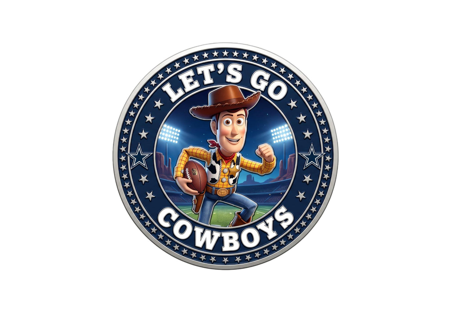 NFL Disney inspired coin Cowsboys - We Customize Crafts