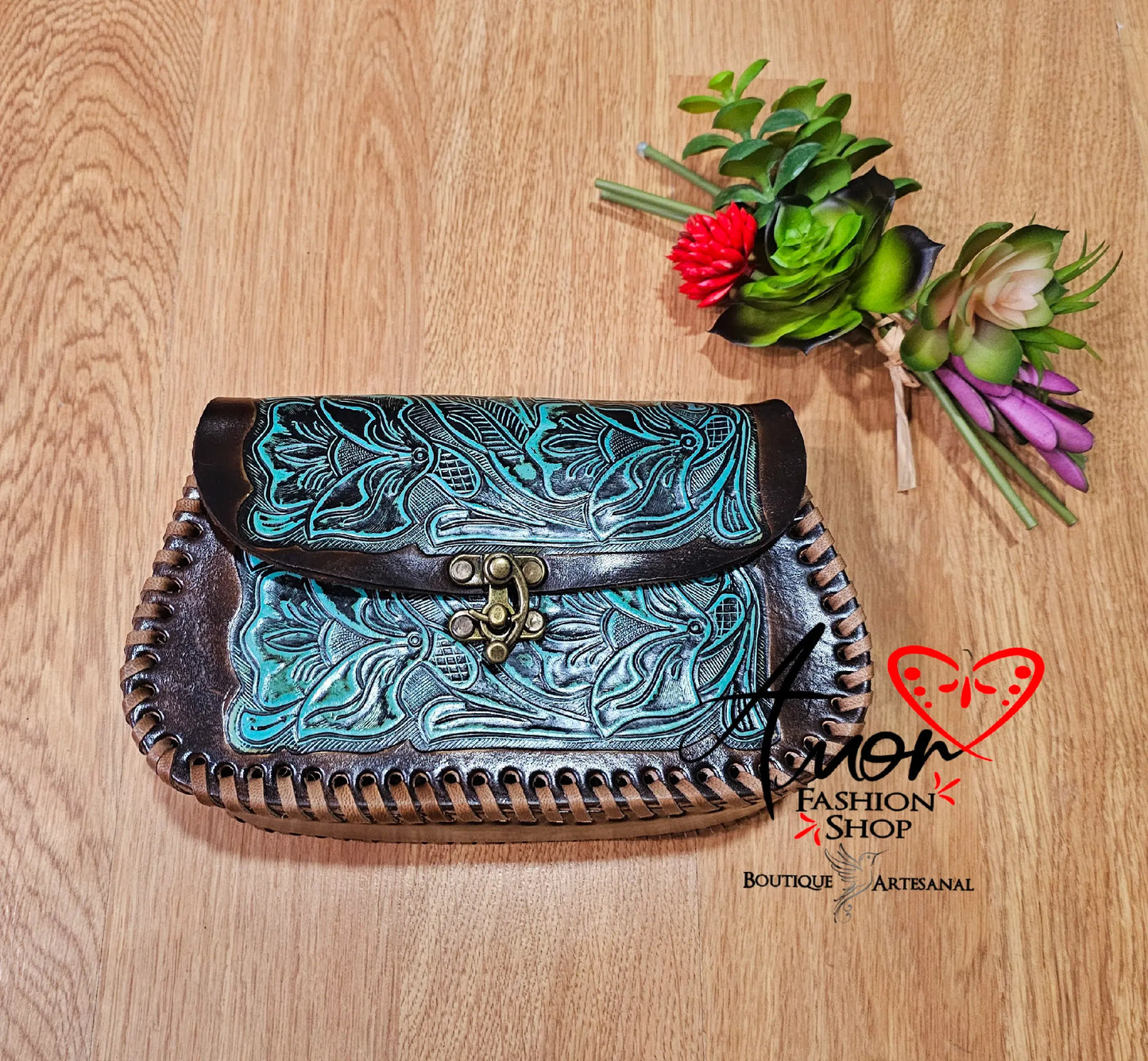 Bag - Leather Hand Painted (California) @amorfashionshop
