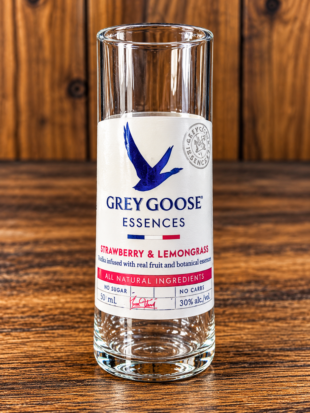 Grey Goose Strawberry & Lemongrass Upcycled Shot Glass