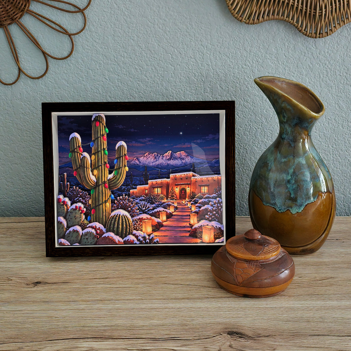 3D Christmas Four Peaks Arizona Desert Christmas - Arid Desert Design