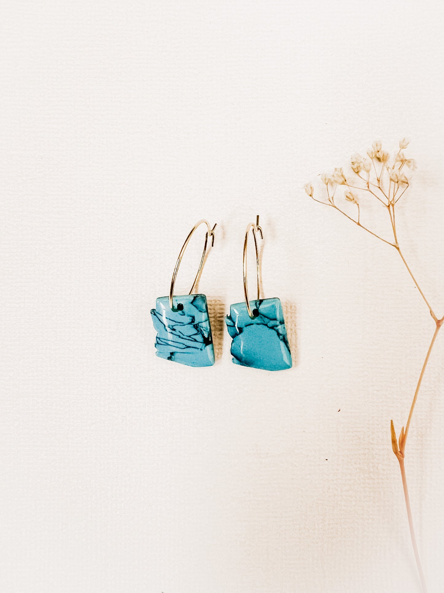 Turquoise AZ hoops | DesertReign