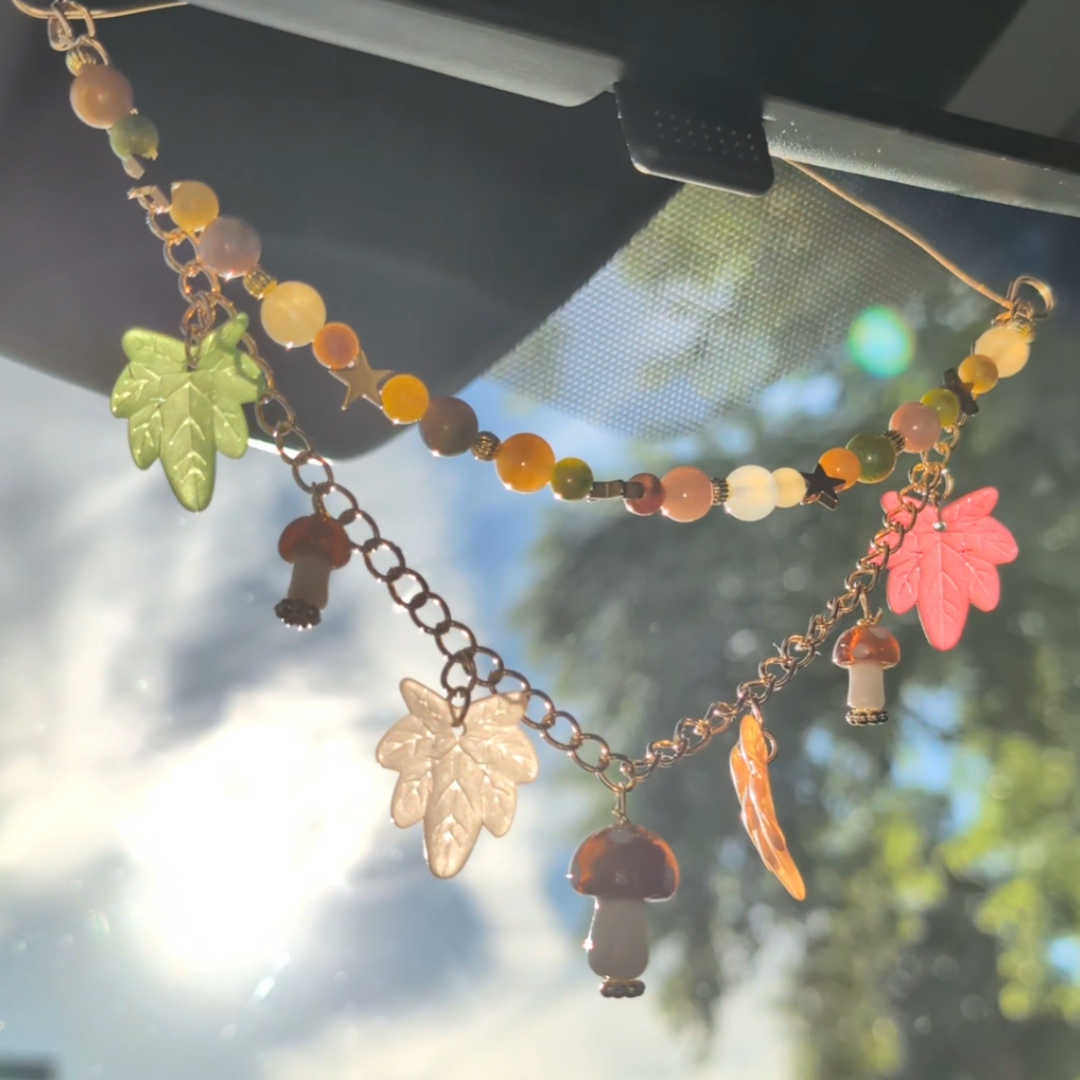 Autumn Leaves Car Necklace/Charm