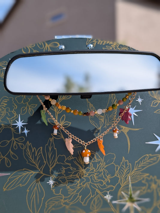 Autumn Leaves Car Necklace/Charm
