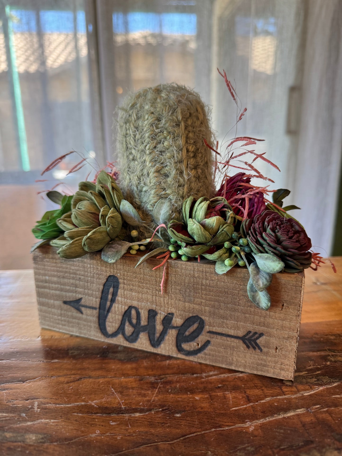 $62 - STV - Love Succulent Box - LUNA WOOD FLOWERS