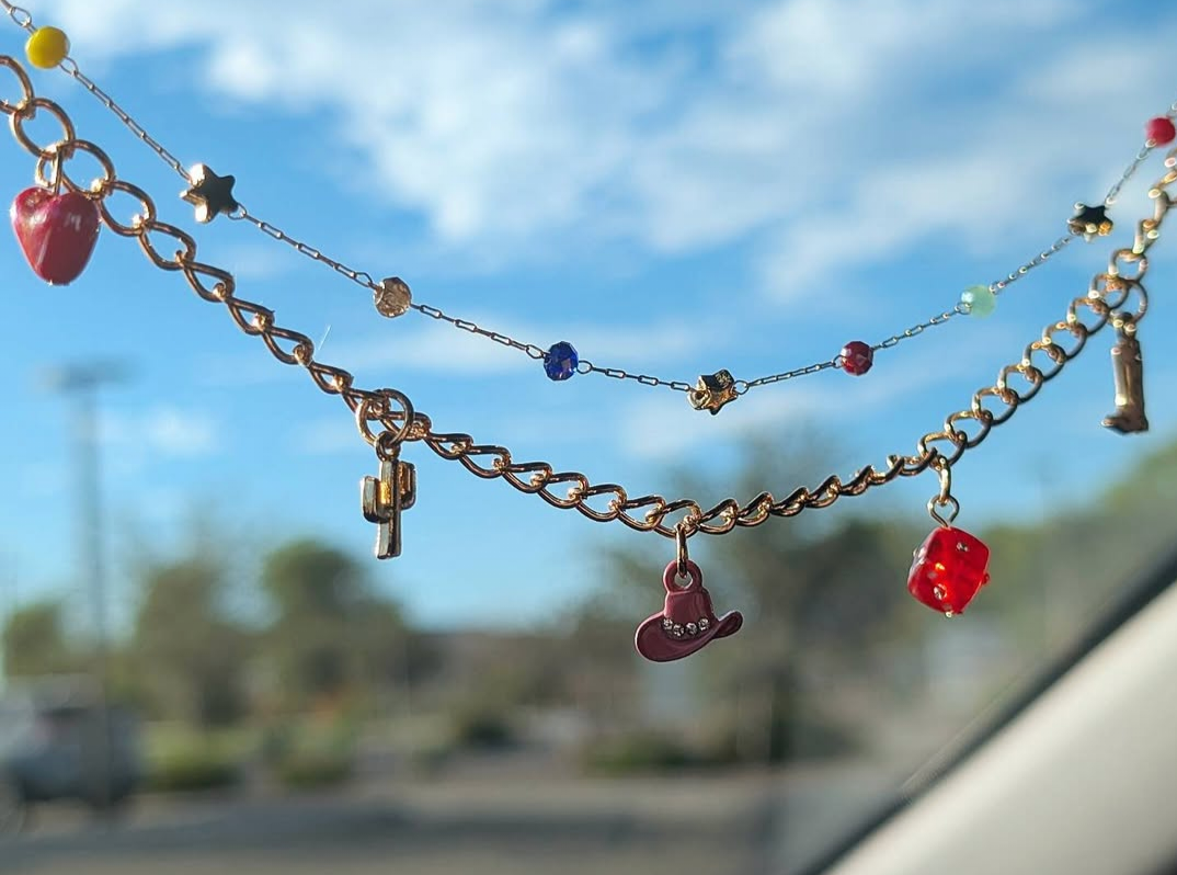 Lucky Cowgirl Car Necklace/Charm