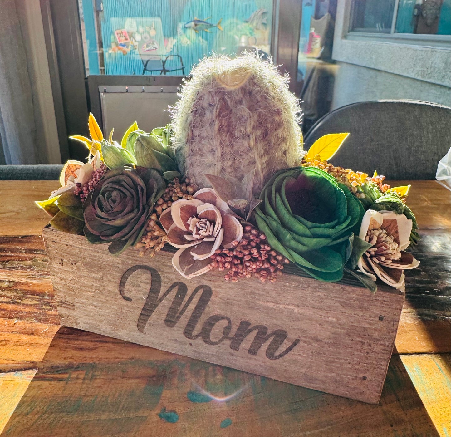 $65 - STV - Mom Med Box - LUNA WOOD FLOWERS