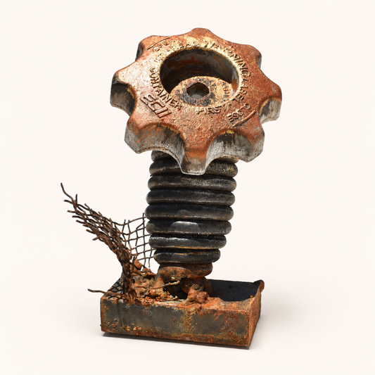 Pressure Valve Bloom – Reclaimed Metal Flower