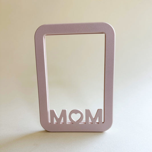 Mom Picture Frame Pink - Handcrafted 3D Printed Gift by Miminoo