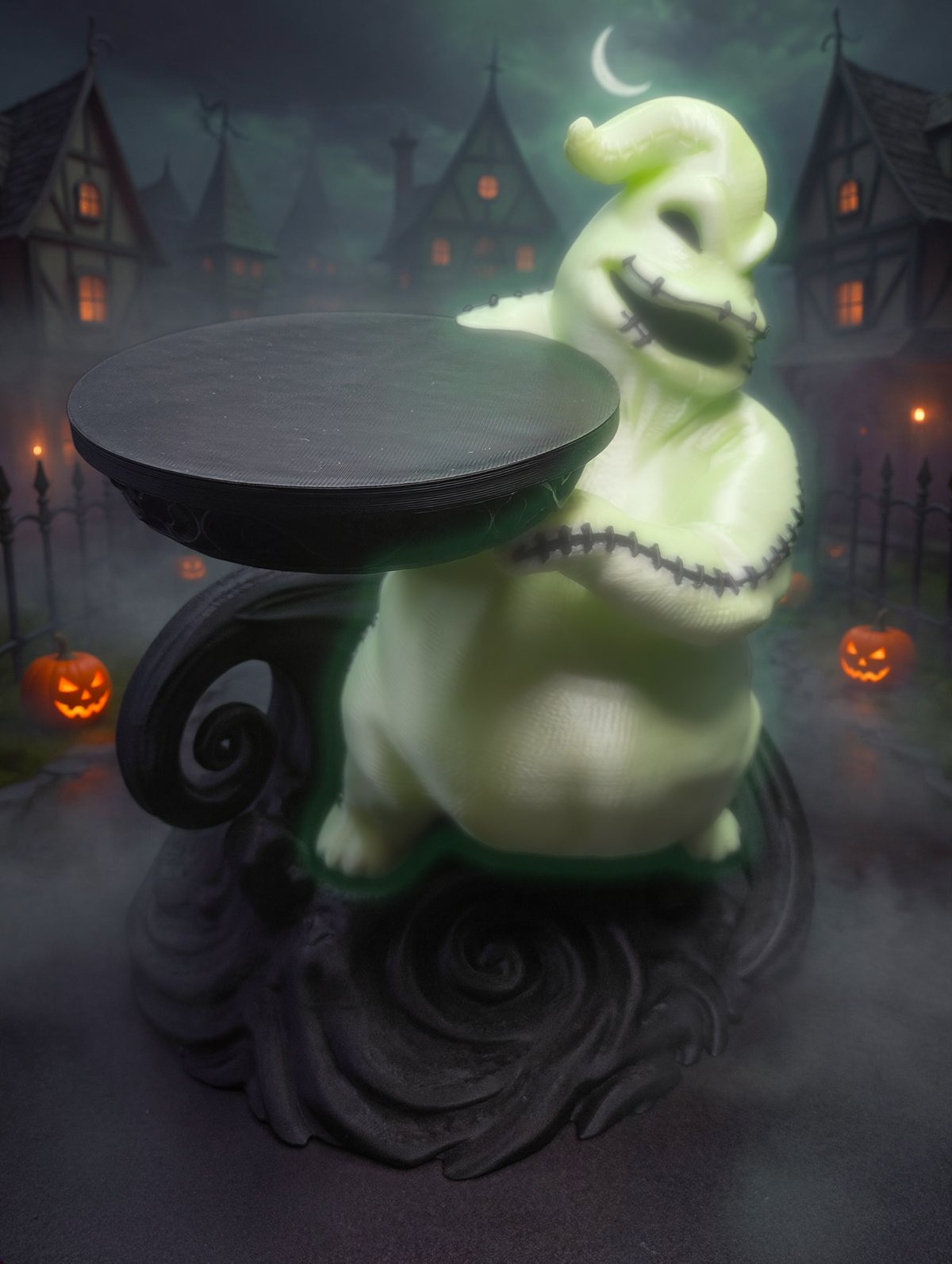 Oogie Boogie Inspired Glows Candle Holder - We Customize Crafts