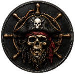Pirate Skull with beard Collector Coin - We customize Crafts