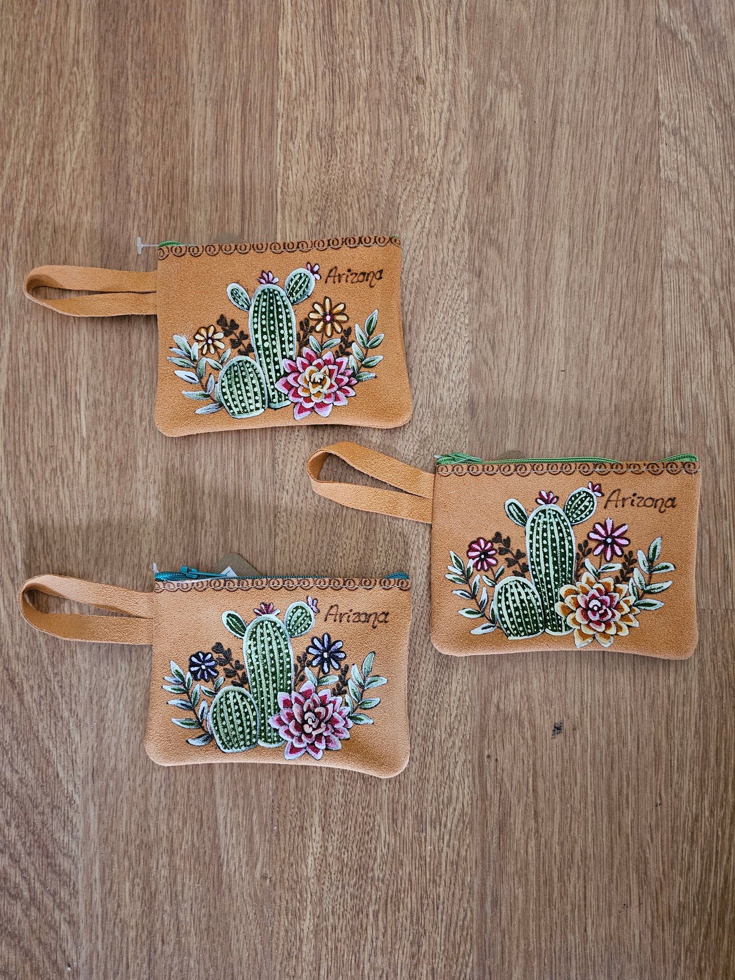 Coin Monedero Arizona  -  Suede Leather Hand Painted @amorfashionshop.com