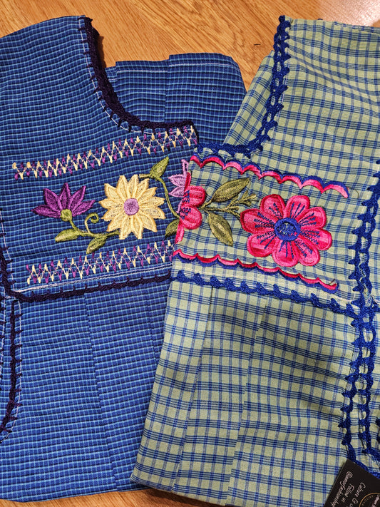 Apron Embroidered Knitted Edge @amorfashionshop