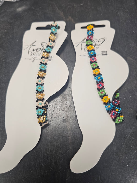 Anklet Bracelets Florecitas Beaded @amorfashionshop