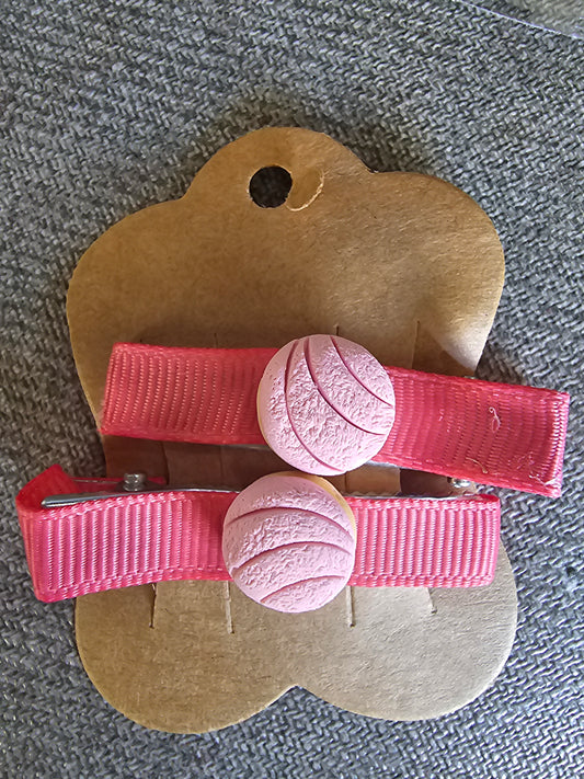 Hair Clips (Set of 2) - Pan Concha @amorfashionshop