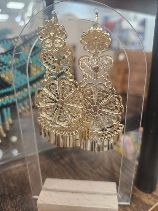 Earrings  Filigrana Corazon @amorfashionshop