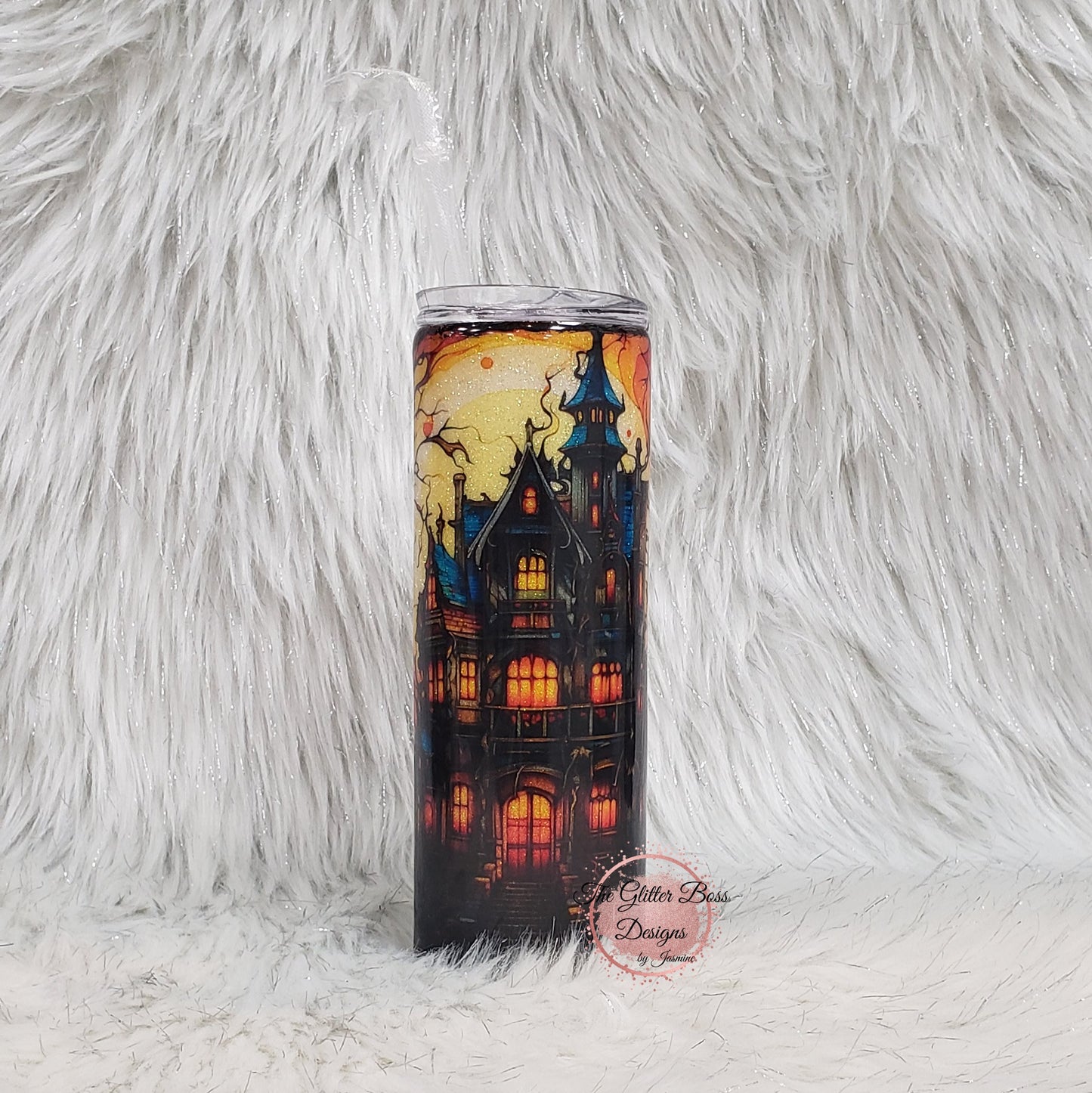 Haunted Mansion - 20 oz Skinny - Glitter Boss