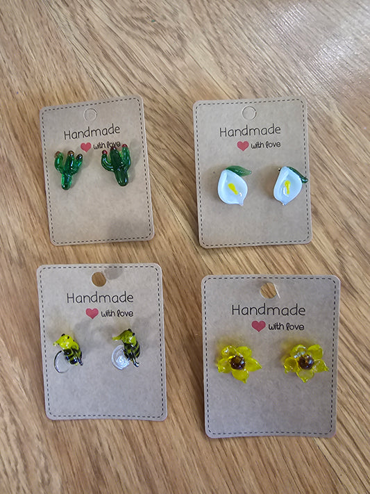 Earrings Blown Glass @amorfashionshop.com